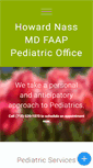Mobile Screenshot of doctor-nass-pediatrics.com