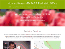 Tablet Screenshot of doctor-nass-pediatrics.com